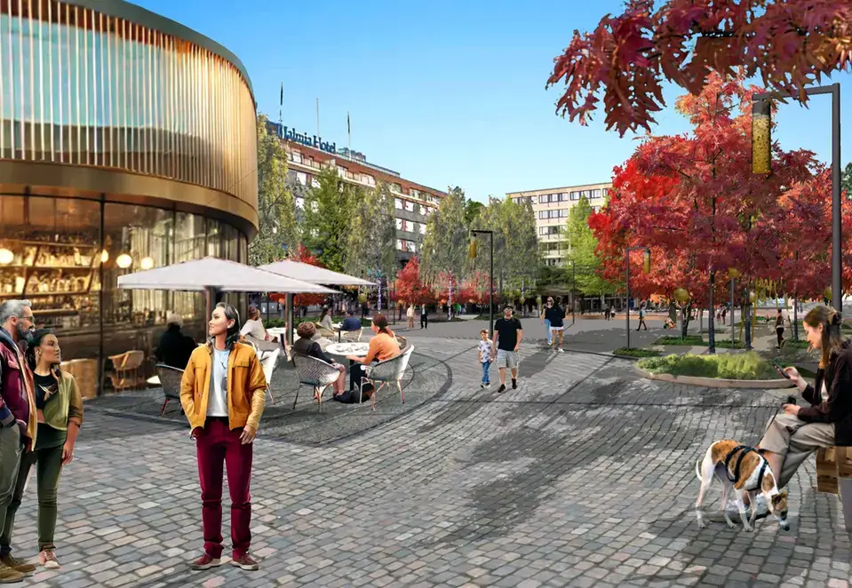 Ett av två hedersomnämnande i tävlingen för Guldtorget, "Guldkant".