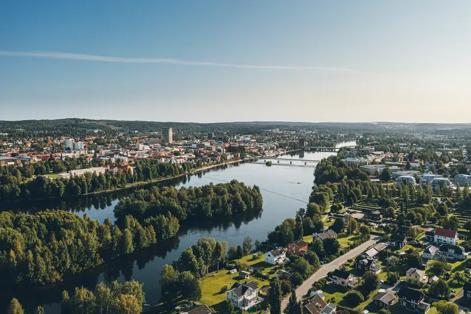 Vy över en del av Skelleftedalen. Foto: Jonas Westling